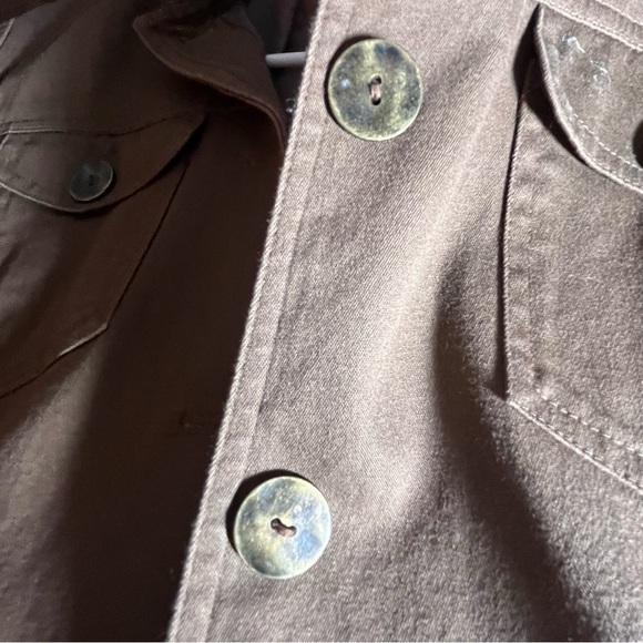 Judith Hart vintage Y2K women Brown layering Jacket Sz 16P unique Button Front - Picture 9 of 11